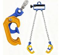 Cadena de elevación de tambor resistente con ganchos de bloqueo de resorte para uso en carretilla elevadora y grúa