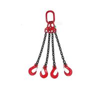 Cadena de Elevación, Eslinga de cadena, eslinga de cadena de elevación con cuatro ganchos, anillo esparcidor, grúa de viaje, gancho de gancho de grúa, cadena de acero feroz de grado G80(Nero)