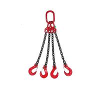 Cadena de Elevación, Eslinga de cadena, eslinga de cadena de elevación con cuatro ganchos, anillo esparcidor, grúa de viaje, gancho de gancho de grúa, cadena de acero feroz de grado G80(Nero)