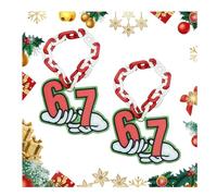 Cadena de elfo 67, impresión 3D navideña "170.2 cm, 67 accesorios de elfo, 67 elfos en el estante, cadenas rojas y blancas, cadena de espíritu 67, accesorios impresos en 3D, cadena de elfo 67, cadena