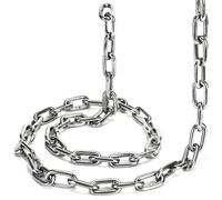 Cadena de eslabones de acero inoxidable 304 de 15/64 a 13 pies, cadena de perro pequeña y resistente, cadenas cortas de metal, cadenas de seguridad para columpio, levantamiento, mascotas, comederos