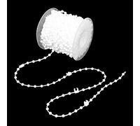 Cadena de eslabones inferiores ciegos, cordón de cuentas vertical, cordón de cuentas suave y práctico, ajuste para estor enrollable, fácil de usar para decoración de cortina vertical (10 m)