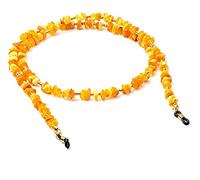 Cadena de gafas, collar de ámbar, cadenas de gafas para mujeres y hombres, correas para gafas de sol, para evitar que se deslicen hacia abajo la nariz máscara cadena