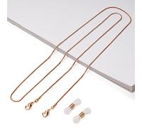 Cadena De Gafas De Lectura De Moda Para Mujer, Cordones De Metal Para Gafas De Sol, Cordón De Color Dorado, Negro Y Plateado, Cuerda De Metal, Accesorios Para Gafas,color Oro Rosa