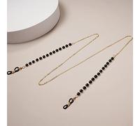 Cadena De Gafas De Lectura De Moda Para Mujer, Cordones De Metal Para Gafas De Sol, Cordón De Color Dorado, Negro Y Plateado, Cuerda De Metal, Accesorios Para Gafas,03