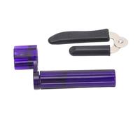 Cadena de guitarra Cutter Cutter Juego de puentes Professor Kit de herramientas de removedor de clavijas para restaurar la guitarra Banjero Banjo Ukulele Instruments Construcción (I12 negro y morado)