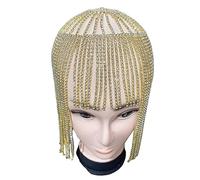 Cadena de hada para la cabeza, diadema bohemia, decoración para el cabello, cadena para la frente de las mujeres, tocados con diamantes de imitación con gota Penda