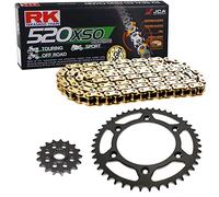Cadena de Honda XR 600 R 91 - 00, cadena RK GB 520 xso 110, abierto, Oro, 14/48
