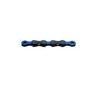 Cadena de Hule dlc12 Encerado 12v 126 Camisas Negro/Azul 525241284 KMC Bici MTB