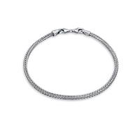Cadena De La Serpiente Del Encanto Del Arrancador Cabe La Pulsera Europea De Los Granos Para Las Mujeres Adolescente Fuerte .925 Plata Esterlina Cierre De La Garra De La Langosta