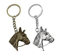 Cadena De Llave De 2 Piezas De Cabeza De Caballo, Cole De Cabeza De Caballo, Llavero Personalizado, Regalo para Amigos, Regalo para Entusiastas De Los Caballos.