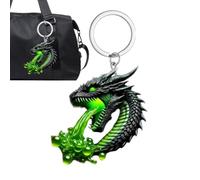 Cadena de llave Dragón Docmo, Keychain de dragón respiratoria Charm | Recolectando entusiastas figura animal de recuerdo novedoso para viajar, viajar