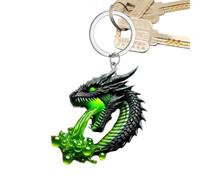 Cadena de llave Dragón Docmo, Keychain de dragón respiratoria Colgante | Recolectando entusiastas figura animal de recuerdo novedoso para viajar, viajar
