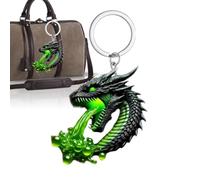 Cadena de llave Dragón Docmo, Keychain de dragón respiratoria Respiración | Amigos de la familia compañeros de clase coleccionables figura novedoso recuerdo para viajar