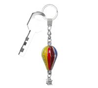 Cadena de llave Rainbow Hot Ballon genérica | Rainbow Keychain Charm colgante, Clat Key Ring Keynchain, Hot Air Balloo BackPack Kelechains, Colgantes divertidos para mano con espalda