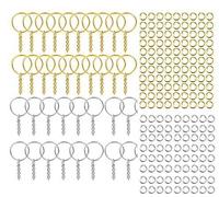 Cadena De Llavero De 200 Piezas, La Apertura De Una Sola Vuelta Es Fácil De Ensamblar, La Conexión Es Firme Y La Capacidad De Carga Es Buena, Accesorios De Etiquetas De Regalo.
