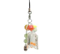 Cadena de llaves de pescado - Gold Fish Car Charm - agua transparente Accesorios simulados para hombres de mochila elegante decorativo