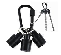 Cadena de llaves del Soporte de Bits, Soporte de Bits - Clip de Bits Destornillador - Carabiner de las llaves de Perforación Portátil de Liberación Rápida para Electricistas Construcción Carpenters