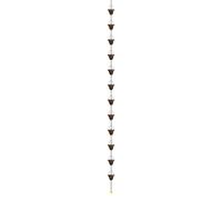 Cadena de Lluvia Cadena Metálica Decorativa de Pesado | Sustituto de Bajante de Aguas Pluviales Exterior Casa Jardín Patio Paisaje Césped