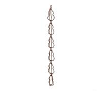 Cadena de lluvia de aluminio marrón 100cm Control eficiente del flujo de | Cadena de lluvia de aluminio, cadena de lluvia de aluminio marrón de 100 cm, control eficiente de flujo de agua para jardín y