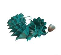 Cadena de lluvia de hierro para jardín y patio, diseñada para dirigir el agua de lluvia de canalones con un diseño de metal visualmente atractivo