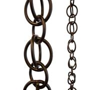 Cadena de lluvia decorativa para bajantes de canalón, reemplazo de aluminio funcional y duradero para drenaje al aire libre