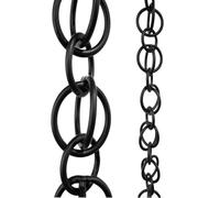 Cadena de lluvia decorativa para bajantes de canalón, reemplazo de aluminio funcional y duradero para drenaje al aire libre