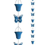 Cadena de lluvia decorativa para bajantes de canalones, reemplazo funcional y duradero, diseño de aluminio resistente para uso en exteriores