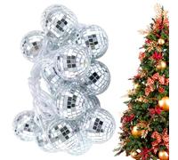 Cadena de luces de discoteca, cadena de luces de bola de espejo con carga USB, productos de decoración para el hogar para árbol de Navidad, escaleras, pasillo, ventana, balcón