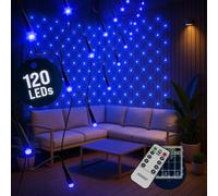 Cadena de luces LED 120 LED 150x120cm Azul
