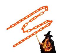 Cadena de luces LED de 47.24 pulgadas con luz solar espeluznante para Halloween, decoración al aire libre para patio, jardín, valla, porche, barandilla, marco de ventana, con accesorios