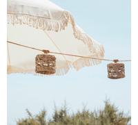 Cadena De Luces LED Solar De 5 M IP44 Yute Algas Marinas 2700 K Exterior