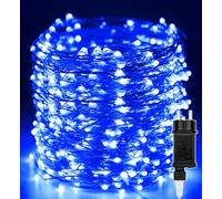 Cadena de Luces Navidad 50M 500 LED Alambre de cobre, Guirnaldas luminosas Azul con 8 Modo de Iluminación, Exterior Impermeable IP44 para decoración Interior, Árbol, Halloween, Fiestas, Bodas, Jardín