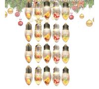 Cadena de luces para árbol de Navidad, funciona con pilas, decoración vintage para Navidad, ventana, jardín