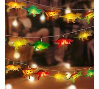Cadena de luces para habitación infantil de Vegena, 20 ledes, lámpara de dinosaurio, funciona con pilas, luz nocturna de dinosaurios, juego de luces, habitación de bebé, decoración de fiesta
