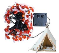 Cadena de luces solares para exteriores, resistente al agua, con forma de abeja, para exteriores, resistente al agua, decoración para jardín, terraza, árbol, boda, camino, camping, Navidad