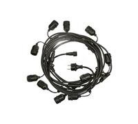 Cadena De Luces Spectrum Illu 10M Guirnalda Negra 10 X E27 Bases Alargables