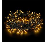 Cadena de luz navidad LED EMOS Classic, longitud 24m, 240 luces LED, 230 V con temporizador, luces en cascada ideal para interior y exterior, IP44, color: blanco cálido
