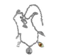 Cadena de metal con diseño de ojos malvados para mujer, cinturón decorativo, accesorio de moda para fiesta de noche, joyería corporal de metal contra el mal de ojos, One Size, como se describe, como