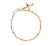 Cadena de mezclilla con colgante cruzado de gran tamaño, elegante crucifijo, cadena de cintura, hecha a mano, accesorio de ropa de moda hip hop, versátil, joyería cruzada, talla única, como se