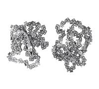 Cadena de motos de motosierra de Baxnore 2 PC, cadena de sierra de acero de aleación, 18 pulgadas 325 68 72dl cadena de corte de motosierras, piezas de reemplazo de sierra para (Capítulo 68)