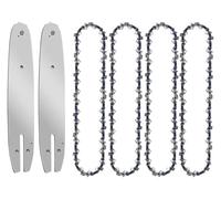 Cadena de motosierra 8 pulgadas con eficiencia corte mejorada y dientes guía 33 DL, paso bajo 3/8", 0,050" grosor. Sierras eléctricas. Sierra carga(8-inch Set6)