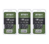 Cadena de motosierra 8TEN de 20 pulgadas, 0.050 3/8 72DL, para Husqvarna 455 Rancher 372XP, Stihl MS 270, Poulan PP5020AV (paquete de 3)