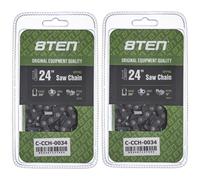 Cadena de motosierra 8TEN de 24 pulgadas, 0.050 3/8 84DL, para Husqvarna 455 Rancher Echo CS-590 Stihl MS 270 (paquete de 2)