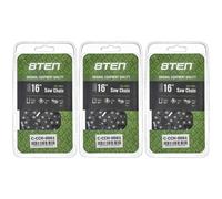 Cadena de motosierra 8TEN de cincel completo de 16 pulgadas, 0,063 pulgadas, 0,325 pulgadas, 62DL, para Stihl 025 MS 230 241 250 251 (paquete de