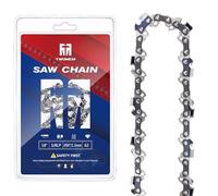 Cadena de motosierra de 18 pulgadas, paso LP de 3/8 pulgadas, calibre de 0.50 pulgadas, 62 eslabones de transmisión, se adapta a Echo CS-280, CS-290, Poulan 2050, 2055, 2075, 3816, 400E, 4018, 4218