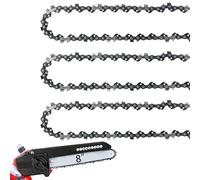Cadena de motosierra de 8 pulgadas, calibre 50 pulgadas, paso LP de 3/8 pulgadas, 33 eslabones de transmisión, cadenas de sierra de cadena de 8 pulgadas para Chicago Sun Joe SWJ800E SWJ806E Portland,