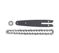 Cadena de Motosierra, Kit de Juego de Cadena de Piñón Juego de Cadena de Motosierra, Placa Guía de 186 Mm Cadena de 230 Mm Accesorios de Repuesto de Sierra de 6 Pulgadas, Juego