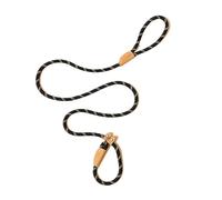 Cadena de Nailon Duradera for Mascotas, Correa Entrenamiento Antideslizante for Perros medianos y Grandes, Collar for, tracción for Pug para Adiestramiento,Correr y Senderismo(Black)