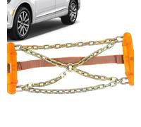 Cadena de neumáticos para camiones - Cadenas de nieve para automóviles, cadena de nieve que rompe el hielo | Cremallera antideslizante para neumáticos, cadenas de seguridad ajustables Herramientas de